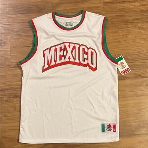 NWT White Mexico Sleeveless Jersey